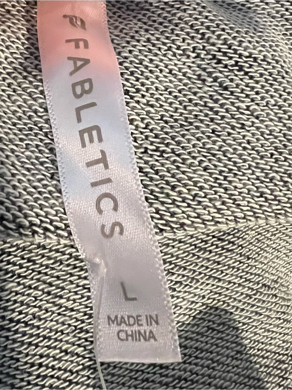 NWT Fabletics Terry Off Shoulder Sweatshirt Coastal Loungewear Athleisure relax - Picture 7 of 7